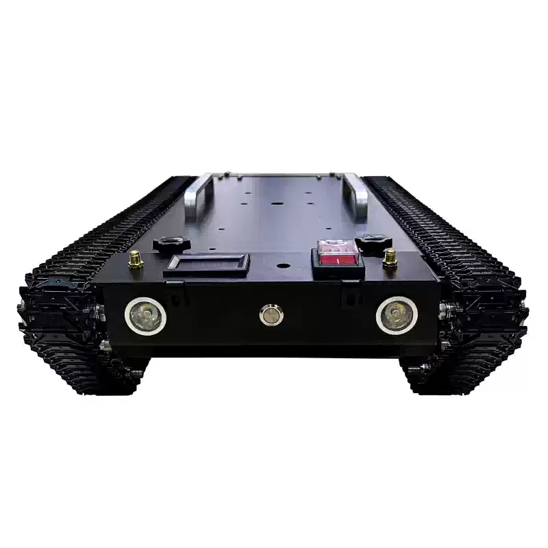Robô off-road com chassi de tanque totalmente metálico