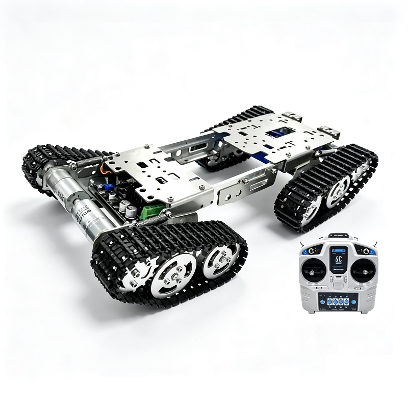 Plataforma rastreadora off-road com chassi de robô rastreado