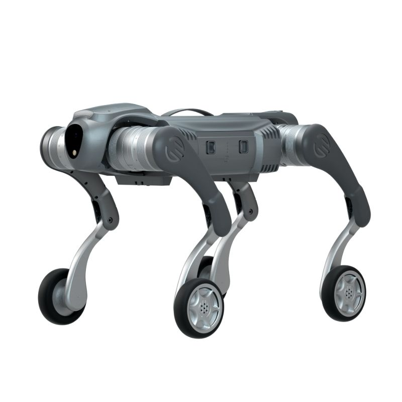 Cão Robô Quadrúpede com Pernas Rodadas